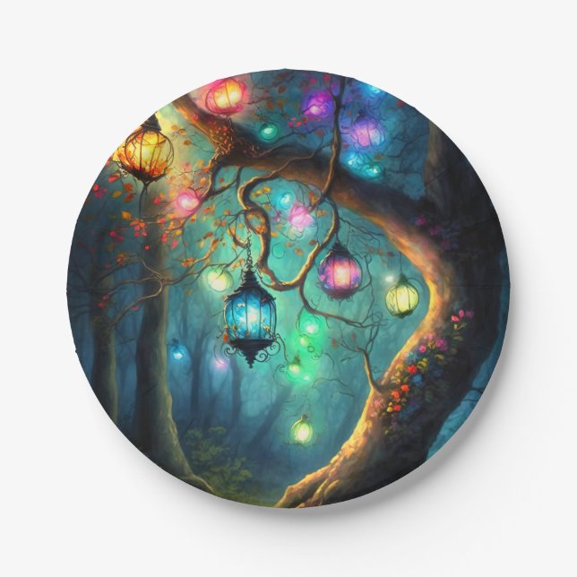 Magische Märchenprinzessin Fantasy Pixie Staub Par Pappteller (Vorderseite)