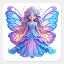 Magische Märchenprinzessin mit glühender Butterfly