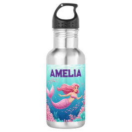 Magische Meerjungflasche Edelstahlflasche