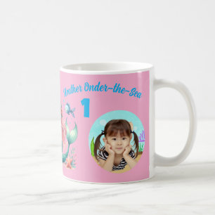 Magische Meerjungfrauen Unterwasser 1. Geburtstags Kaffeetasse