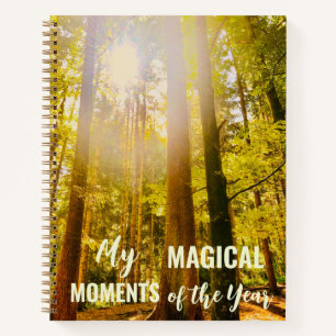 Magische Momente Waldbeleuchtung Stimmung Personal Notizbuch