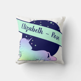 Magische Mondfische Einhorn Niedliche Magic Design Kissen