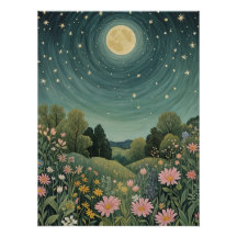 Magische Moonlit-Wiese