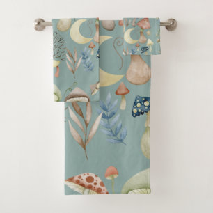 Magische Mushroom Mystical Hygge Badhandtuch Set