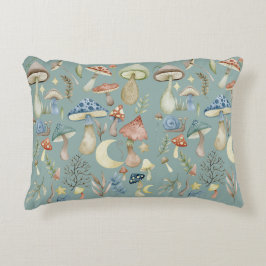 Magische Mushroom Mystical Sage Green Dekokissen