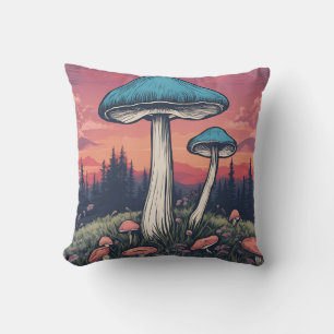 Magische Mushroom-Wiese D14 Kissen