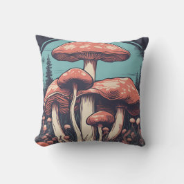 Magische Mushroom-Wiese D18 Kissen