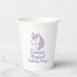 Magische Mystical Unicorn Birthday Cup Pappbecher