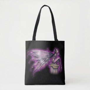 Magische Mystische Feen-Fantasie-Kunst Lila Feen Tasche