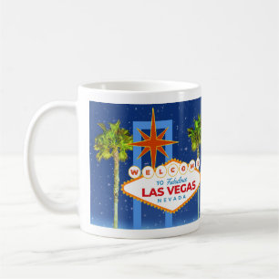 Magische Nacht in Las Vegas Willkommen in Las Vega Kaffeetasse
