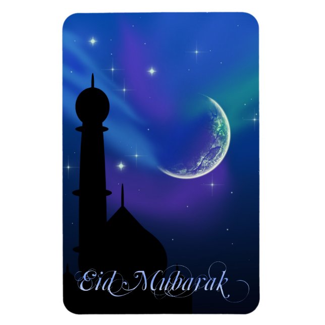 Magische Nacht islamischer Gruß flexibler Magnet (Vertikal)