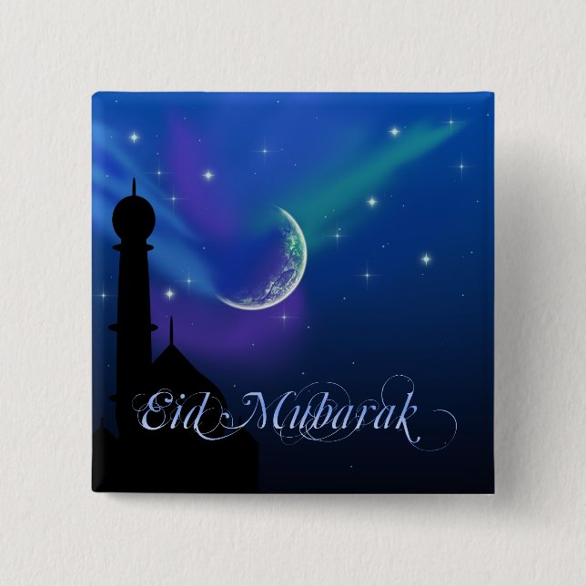 Magische Nacht - Islamischer Grußschalter Button (Vorderseite)