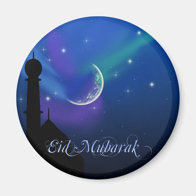 Magische Nacht - Islamisches Greeting-Magnet Magnet (Vorne)
