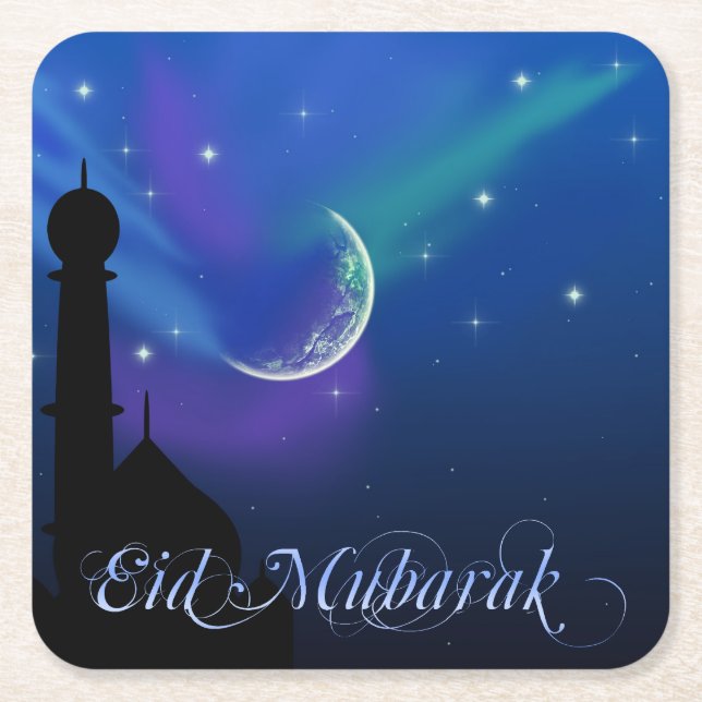 Magische Nacht - Untersetzer zum islamischen Gruß (Vorderseite)