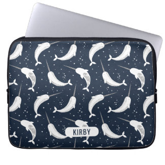 Magische Narwhals im Weltraum Laptopschutzhülle