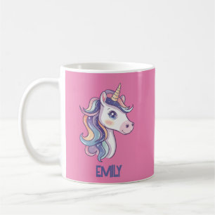 Magische Niedliche Funkelnd Pastelle Einhorn mit K Kaffeetasse