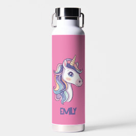 Magische Niedliche Funkelnd Pastelle Einhorn mit K Trinkflasche