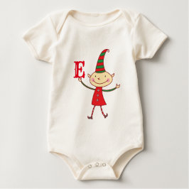 Magische Niedliche Weihnachtself Monogram Kid's Ho T-Shirt