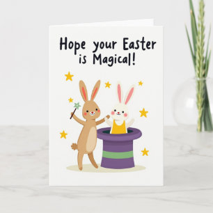 Magische Ostergrüße-Karte Karte