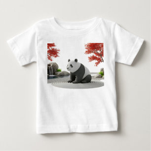 Magische Panda-Statue erwacht im Zen-Garten Baby T-shirt