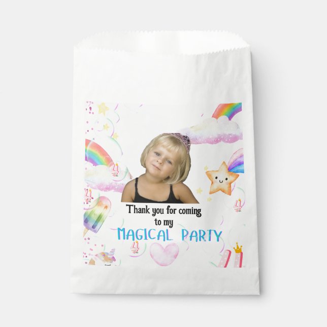 Magische Party Foto Leckerei-Taschen Geschenktütchen (Vorderseite)