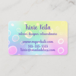 Magische Pastel Rainbow Visitenkarte