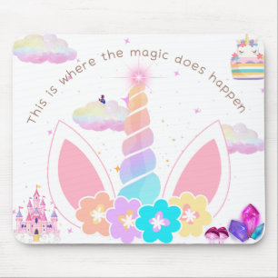 Magische Pastel Unicorn Maus Pad Mousepad