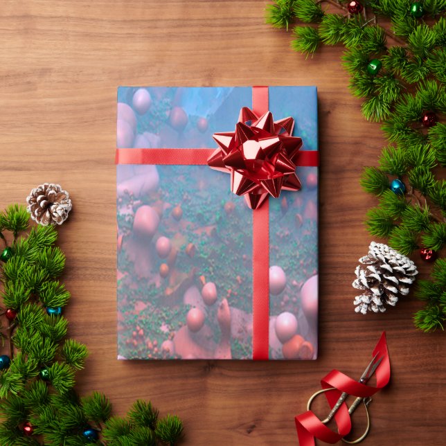 Magische Pilze Geschenkpapier (Feiertagsgeschenk)