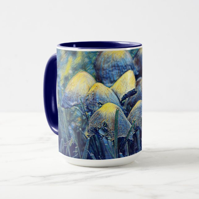 Magische Pilze-Mondlicht auf Pilzsäulen-Tasse Tasse (Vorderseite Links)