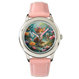 Magische Pilzschmetterlinge Armbanduhr