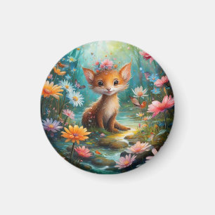 Magische Pilzschmetterlinge Magnet