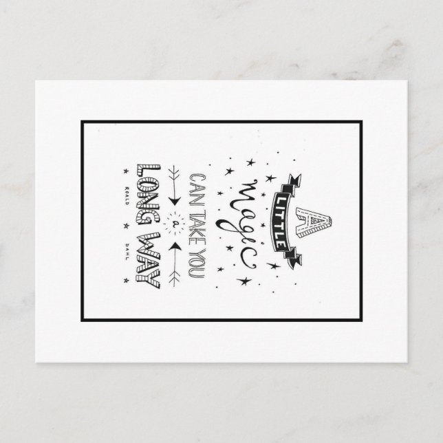 Magische Postkarte (Vorderseite)