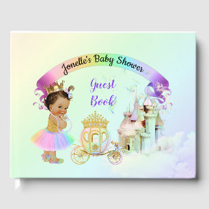 Magische Rainbow-Prinzessin-Burgbeförderung Gästebuch