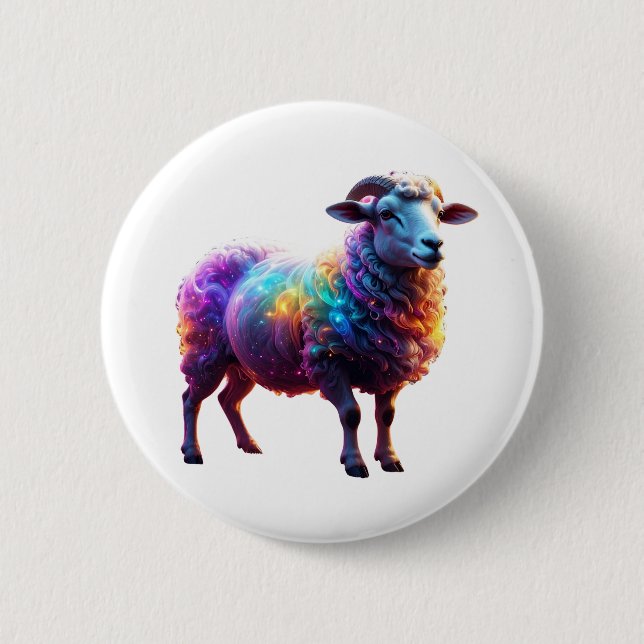"Magische Regenbogenkunst Button (Vorderseite)