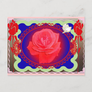 Magische Rose Postkarte