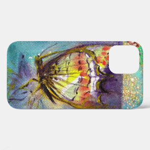MAGISCHE SCHALTFLÄCHE IN BLAUEN GOLDEN GLITZERN Case-Mate iPhone HÜLLE