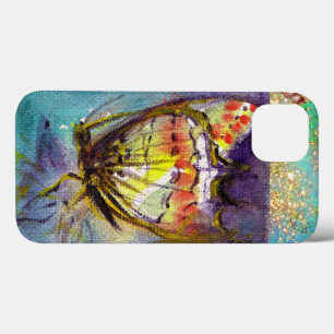 MAGISCHE SCHALTFLÄCHE IN BLAUEN GOLDEN GLITZERN Case-Mate iPhone HÜLLE