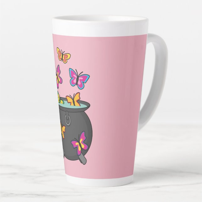Magische Schmetterlinge aus einem Kessel Milchtasse (Rechte Ecke)