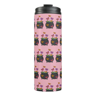 Magische Schmetterlinge aus einem Kessel Thermosbecher