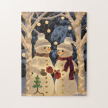 Magische Schneemann-Weihnachtslichter