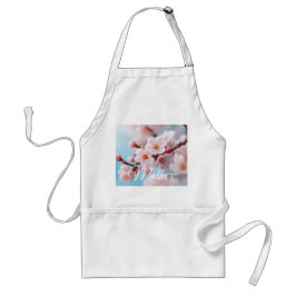 Magische Schürze mit rosa Blüten