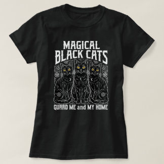 Magische schwarze Katzen T-Shirt