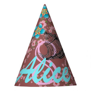 Magische Shabby Chic Teeparty Papierhüte Partyhütchen