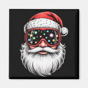 Magische Snowboard Ski Brille Santa Weihnachten  Magnet