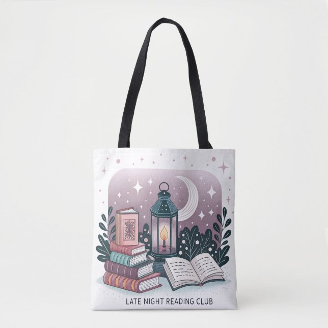 Magische Spätnachts Leseleitung Laterne Buchstapfe Tasche (Vorderseite)