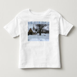 Magische städtische Schneeszene – Winter in der St Kleinkind T-shirt