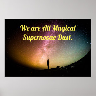 Magische Supernovae-Staubplakat Poster