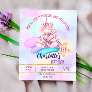 Magische Tag Regenbogen Einhorn Geburtstagsbudget