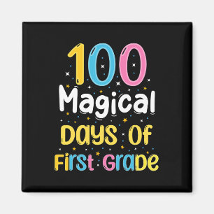 Magische Tage der ersten Klasse 100. Schultag Magnet