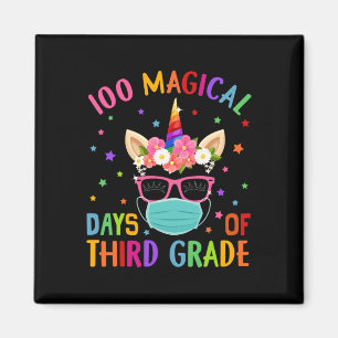 Magische Tage der Unicorn-Maske der dritten Klasse Magnet